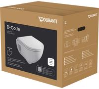 Duravit D-Code WC suspendu Compact version courte, 45150900A1, Compact