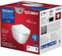 Duravit Set WC suspendu D-Neo, WC Compact, fixation cachée, siège de WC amovible 45880900A1