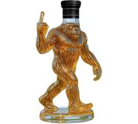 Ensemble de whisky amusant Bigfoot - Verre gravé en forme de Bigfoot et carafe à vin unique, décoration rustique pour lodge, cabine et bar, cadeau pour les amateurs de Sasquatch (B)