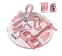 Ensemble de yoga et de fitness 8 pièces - Fabriqué en matériau EVA - Comprend des bandes de résistance, un toner pour les jambes, une corde à sauter, un anneau de yoga, des bandes de résistance en for