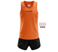 Ensemble débardeur et short Givova New york Orange S Unisex