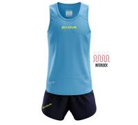 Ensemble débardeur et short Givova New york Turquoise L