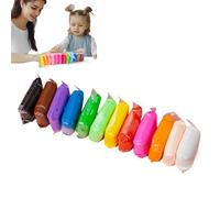 Ensemble débutant d'argile sec à l'air - Colored Clay | Kit d'artisanat argileux artisanal | Toys en plastine de boue interactive sans effort pour garçons et filles Activités à domicile ou sco