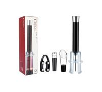 Ensemble décapsuleur de vin rouge | Accessoires de vin multifonctionnels avec bouchon sous vide, kit d'ouverture de bouteille manuel pour bar, maison ou extérieur