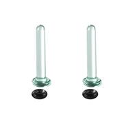 Ensemble d'écarteurs d'oreille en verre pour oreilles avec un seul écarteur pour piercing corporel, bijoux pour homme et femme, 2.5mm, Comme décrit, Comme décrit.