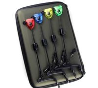 Ensemble d'échangistes de pêche, indicateur de morsure de pêche éclairé par LED, matériel de pêche dans un étui zippé, récepteur de Signal de balançoire extérieure