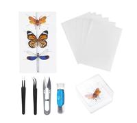 Ensemble d'échantillons éducatifs - Collection de papillons pour étudiants, kit d'entomologie, outils de taxidermie flexibles, équipement de dissection en classe | Outils réglables pour les projets de