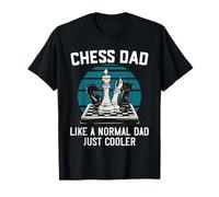 Ensemble d'échecs cadeau amusant pour papa joueur d'échecs comme un papa normal T-Shirt
