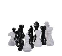 Ensemble d'échecs en marbre fait à la main - Ensemble d'échecs de luxe fait à la main pour adultes - Planches de qualité supérieure - 10, 12, 15 et uniquement figurines (blanc et noir) (échecs de 30,5
