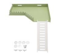 Ensemble d'échelle de plate-forme de Hamster, support de jeu d'escalade interactif amusant pour petit animal de compagnie, plate-forme de support de Hamster pour Cage intérieure (En forme de L)