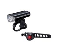 Ensemble d'éclairage avant et arrière pour vélo Cateye EL-160/ORB, étanche, 50 lumens