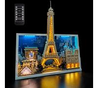 Ensemble d'éclairage compatible avec Lego Paris City of Love (modèle non inclus) - Décoration d'éclairage créative pour l'architecture Lego 21064 (version télécommande)