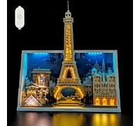 Ensemble d'éclairage compatible avec Lego Paris City of Love (modèle non inclus) - Décoration d'éclairage créative pour l'architecture Lego 21064 (variateur tactile)