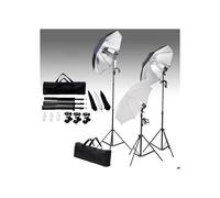 Ensemble d'éclairage de studio professionnel trépieds et parapluies 24 watts 02_0001411