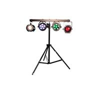 Ensemble d'éclairage et de support T-Bar DJ 4 voies FX Lab - Idéal DJ/Soirée/Animation - Contient 4 effets d'éclairage LED