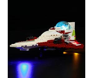 Ensemble d'éclairage LED compatible avec Lego 75333 Starfighter Jedi d'OBI-Wan Kenobi (modèle non inclus), ensemble d'éclairage décoratif pour le jouet créatif Starfighter Jedi d'OBI-Wan Kenobi