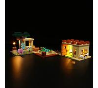 Ensemble d'éclairage LED compatible avec Lego Minecraft The Illager Raid, ensemble d'éclairage LED pour 21160 Illager Raid, cadeau créatif pour garçons et filles (pas de modèle)