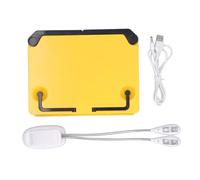 Ensemble d'éclairage pour pupitre PolyGen avec lampe à pince flexible à col de cygne pour la pratique nocturne et la lecture, offrant un éclairage ciblé en tant que support de