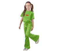 Ensemble décontracté pour Filles en Coton Doux : Haut à Manches Courtes avec nœud élégant et Pantalon Long Assorti, Tenue Deux pièces Confortable pour Jeux Quotidiens, Vacances et école, Taille 3-14