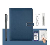 Ensemble d'écriture intelligent alimenté par XNote-AI, avec synchronisation en temps réel et Bluetooth 5.0, carnet numérique, pour écrire et dessiner, carnet intelligent réutilisable(Dark blue)