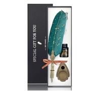 Ensemble d'écriture manuscrite fabriqué à la main avec pointes en métal recyclables, faciles à utiliser, convient pour les mariages, les diplômes, les collectionneurs de stylos à plume rétro