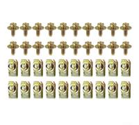 Ensemble d'écrous à clip en U pour voiture avec tailles M5 M6 M8, conçus pour la fixation du tableau de bord et des panneaux avec métal galvanisé pour une durabilité et une stabilité améliorées (écrou