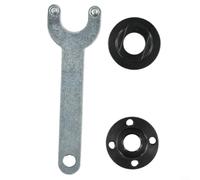 Ensemble d'écrous de bride de rechange pour broche M14 avec clé incluse écrous intérieurs et extérieurs de 40 mm de diamètre 30 mm d'espacement des trous de broche construction en acier pour une