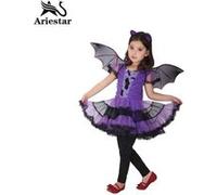 Ensemble déguisement enfant fille Ariestar® costume Chauve-Souris taille 140CM pour fête Halloween Carnaval Party Noël violet G