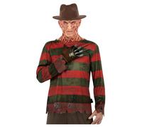 Ensemble Déguisement Freddy Krueger Smiffys Rouge Et Vert, Polyester, Halloween