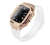 Ensemble d'élastiques de boîtier de montre en acier inoxydable , pour bande 40mm 44mm 45 mm 41 mm montre , pour la série iwatch 9 8 7 6 SE 5 4 Mise à jour du kit de modification de la sangle