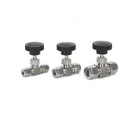Ensemble d'électrovannes réglables SS304, 1 pièce, résistantes aux acides et aux hautes pressions, compatibles avec les tubes de 3 à 12 mm(3mm OD)