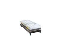 - Ensemble DELPHES 90x200 cm - Matelas Mémoire de forme + Sommier Bois