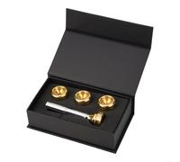 Ensemble d'embouchure de trompette plaqué or compatible avec 7C 3C 1 tasses en laiton Accessoires d'instruments pour joueurs intermédiaires et avancés Kit en cuivre