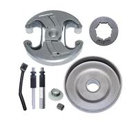 Ensemble d'embrayage à pignon 3/8-7, adapté aux tronçonneuses 455 et 460, Conduite d'huile, Outils de Jardin