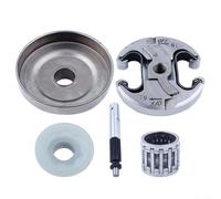 Ensemble d'embrayage pour tronçonneuse conçu pour s'adapter aux modèles 340 345 350 445 450 Kit complet avec pompe à tambour d'embrayage Pompe à pignon Ressort d'embrayage Convient pour remplacement