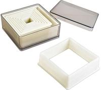 Ensemble d'emporte-pièces carrés en nylon - 9 pièces