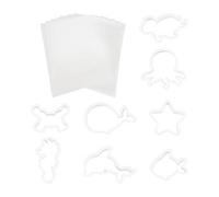 Ensemble D'Emporte-Pièces De 8 Pièces, 50 Sacs Ziplock À Biscuits, Emporte-Pièce En Forme De Poisson, Emporte-Pièce En Plastique, Emporte-Pièce Pour Animaux, Emporte-Pièce Pour Animaux