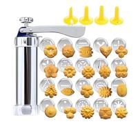 Ensemble D'emporte-pièces De Haute Qualité - Matériau Métallique | Presse À Biscuits-pistolet De Presse Manuel De 8 Pouces 400g, Système De Fabrication De Biscuits Rotatif Pour La Cuisson Des Fêtes Et