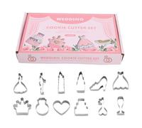 Ensemble d'emporte-pièces, moule à biscuits - 12X moule de cuisson de mariage emporte-pièce | Moule à chocolat et gelée multifonctionnel, emporte-pièce réutilisable pour la décoration des sandwichs