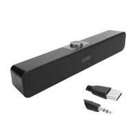 Ensemble d'enceintes audio pour ordinateur, enceinte filaire USB avec basses améliorées, enceinte Bluetooth avec commandes par boutons