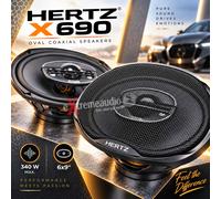 Ensemble d'enceintes coaxiales ovales 4 voies Hertz X690 6 x 9, 340 watts -...