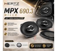 Ensemble d'enceintes coaxiales ovales 6x9" Hertz MPX 690.3 3 voies - 1...