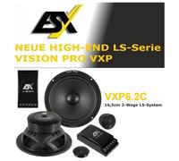 Ensemble d'enceintes compo 2 voies ESX VXP6.2C 16,5 cm (6,5") 250 watts VISIO...