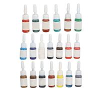 Ensemble d'encre de tatouage, 20 couleurs 5 ml Ensemble d'encre de tatouage Colorfast Kit de pigments de tatouage professionnel Outil de peinture pour le corps