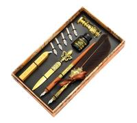 Ensemble d'encre pour stylo calligraphie plume | Stylo plume de calligraphie vintage pour l'écriture | Kit de timbres de sceau de amélioré avec pointes de rechange, stylo de Vintage Signature Pen Set