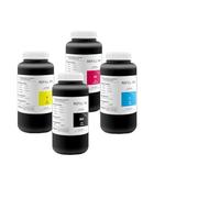 Ensemble d'encres 1000ML GH2220 LED Compatible avec tête d'impression à jet d'encre industrielle, adapté aux Surfaces rigides et flexibles, y compris le verre métallique en céramique(Rigid Ink)
