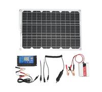 Ensemble d'énergie Solaire Portable 12V à 220V, onduleur 30A 12V 24V, contrôleur de Charge Solaire 18W 18V, Panneau Solaire pour Camping en Plein air