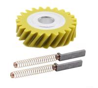 Ensemble d'engrenage à vis sans fin W10112253 pour réparation de mélangeur sur socle Comprend engrenage à pignon et balais de carbone Compatible avec les modèles KSM90 KSM150 4K45SS (1+2)