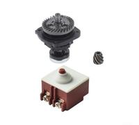 Ensemble d'engrenage de meuleuse d'angle pour Bosch GWS6-100 6-115 125 - Kit de remplacement en métal et plastique avec interrupteur