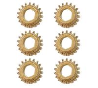 Ensemble D'engrenages À Arbre Hexagonal 6 Pièces Pour L'entretien De La Guitare Classique Engrenages Réglage En Fer Avec Fonction Antidérapante Texture Métallique Accessoires D'équipement